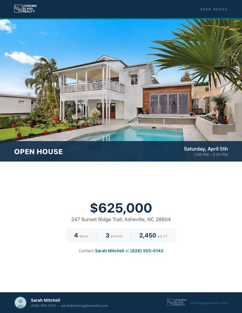 Open House Flyer template